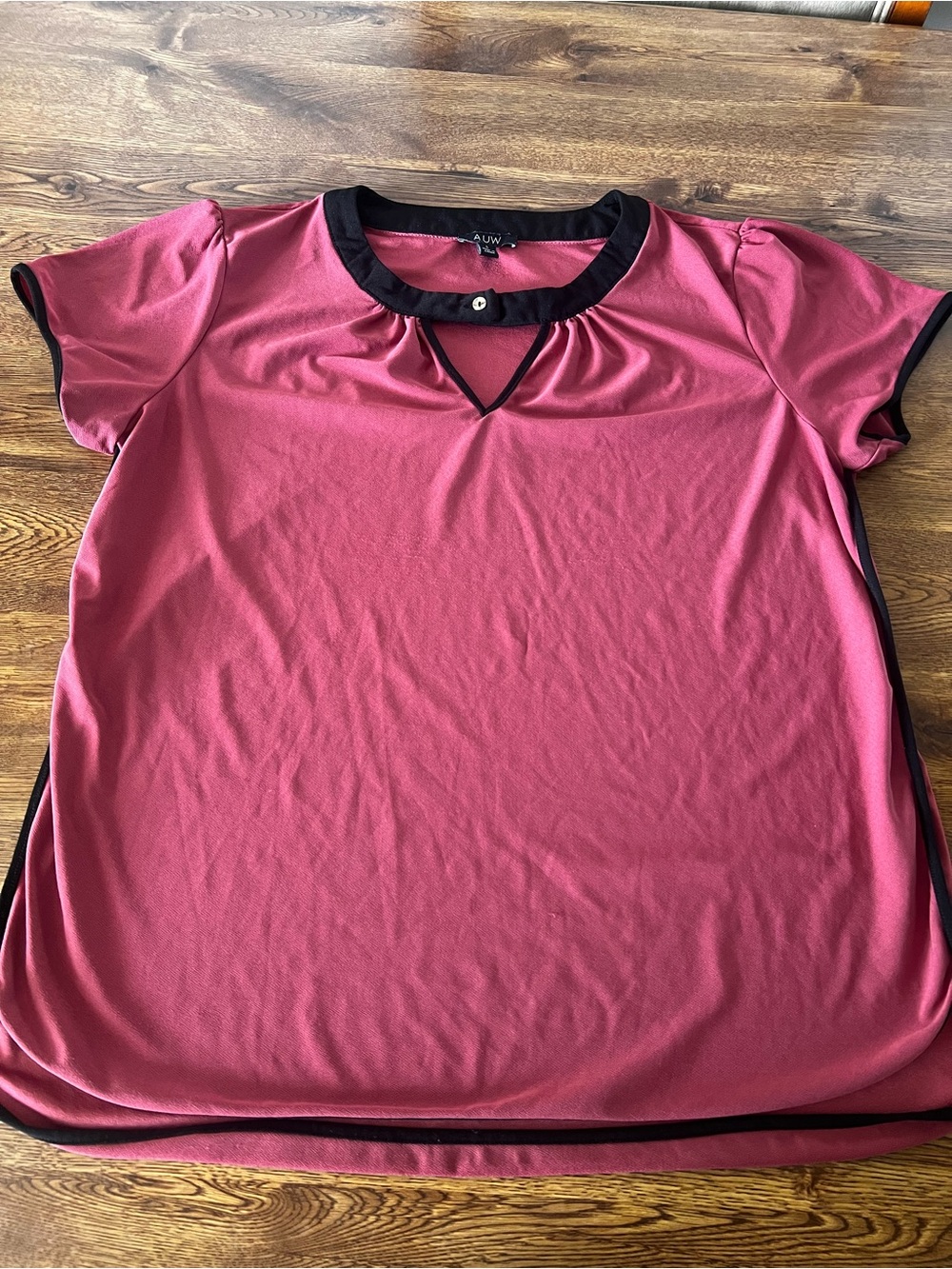 Womens AUW Short Sleeve Top Size Large